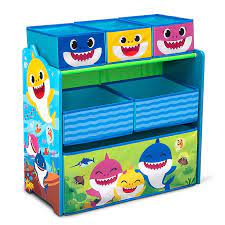 Photo 1 of Baby Shark Design & Store 6-Bin Toy Storage Organizer