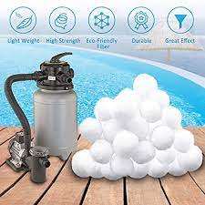 Photo 1 of 3.1 lbs Pool Filter Balls Media Filters Environmental Protection Filter Media for Swimming Pool Aquarium Filters Alternative to Sand(3.1 Lbs Filter Balls is Equivalent to 110 Lbs Filter Sand)