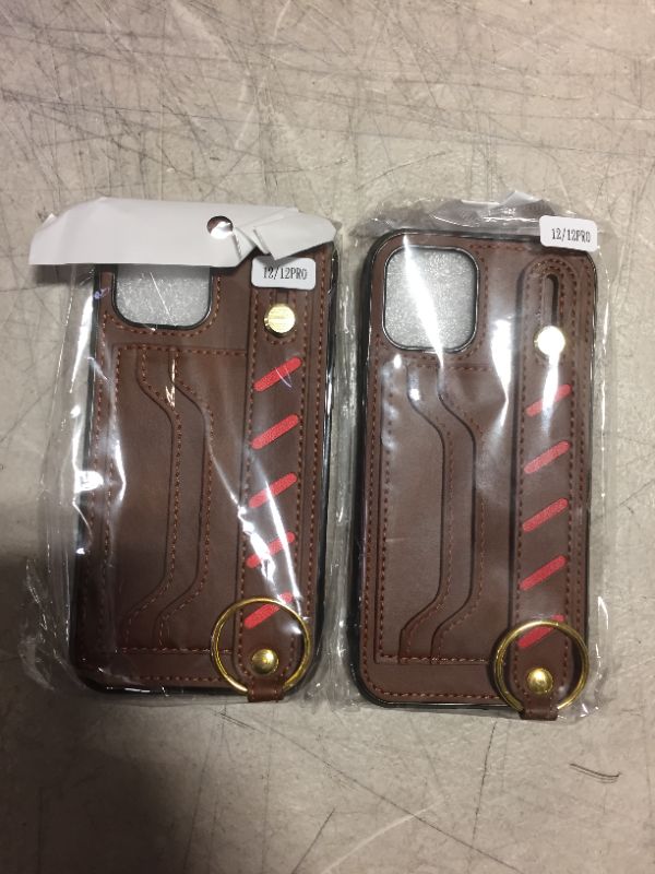 Photo 1 of 2 PACK BROWN I PHONE CASES FOR I PHONE 12/12 PRO 