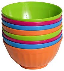 Photo 1 of 4 various color plastic bowls with vented lids 