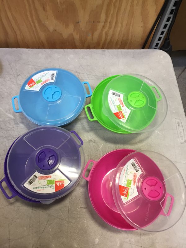 Photo 2 of 4 various color plastic bowls with vented lids 