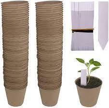Photo 1 of 100 Packs 3.15 Inch Peat Pots Plant Starters for Seedling  