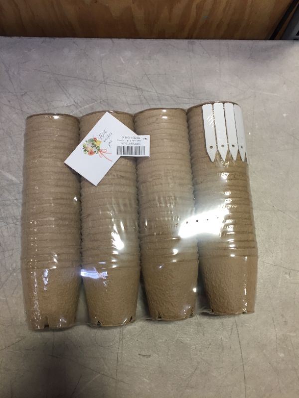 Photo 2 of 100 Packs 3.15 Inch Peat Pots Plant Starters for Seedling 