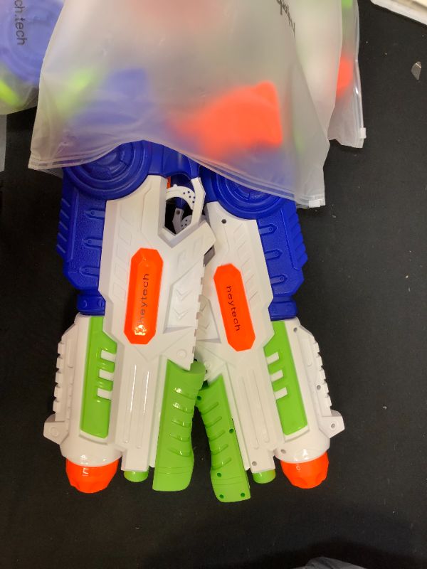 Photo 1 of heytech 2 Pack Super Water Gun Water Blaster 1200CC High Capacity Water Soaker Blaster Squirt Toy Swimming Pool Beach Sand Water Fighting Toy