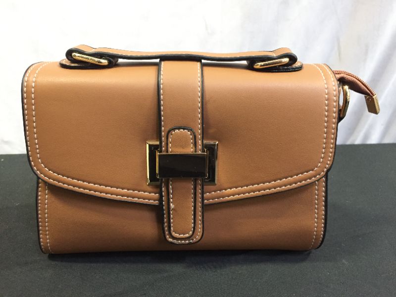 Photo 1 of HAZELNUT LEATHER HAND BAG