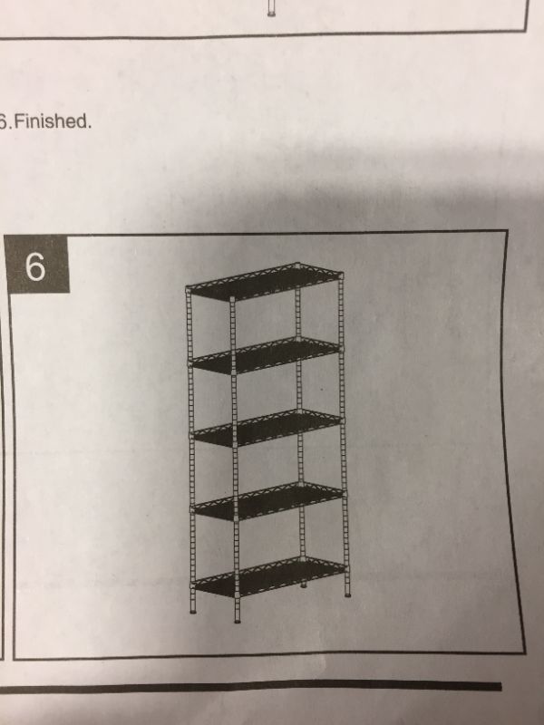 Photo 1 of CARBON STEEL RACK WITH 5 SHELF