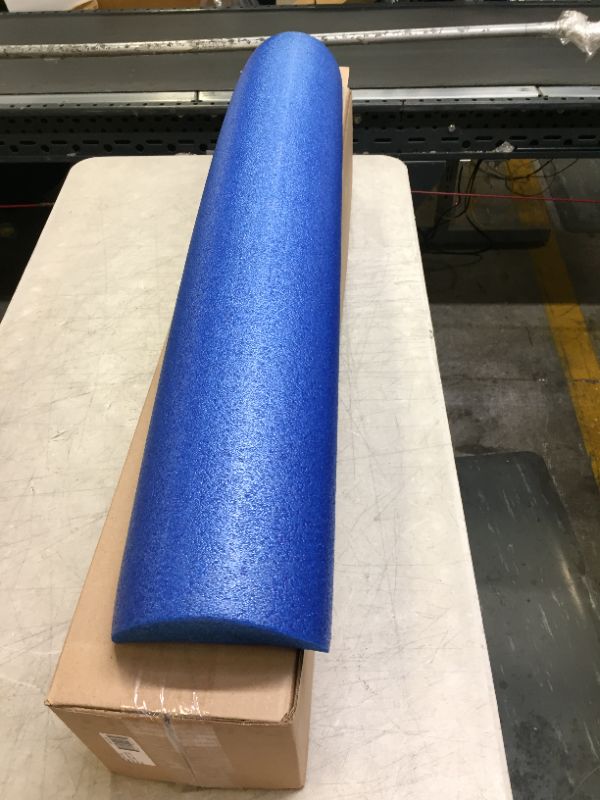 Photo 1 of CanDo 6 x 36 Half-Round Foam Roller, Blue