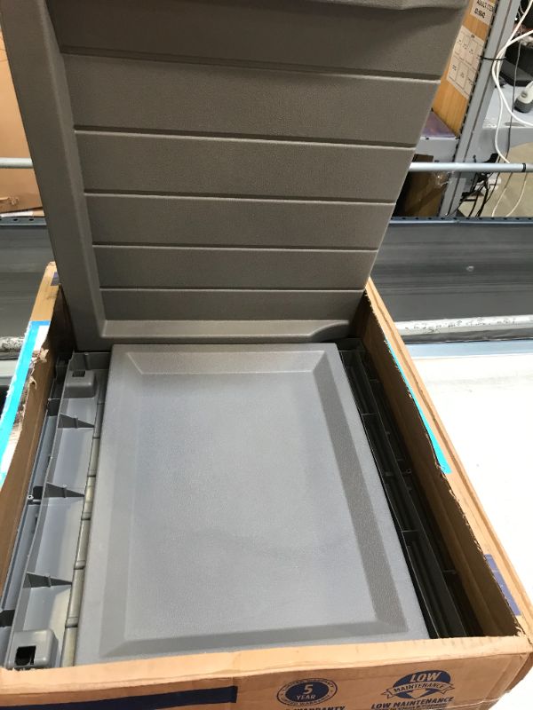 Photo 2 of 22gal Storage Seat Resin Deck Box - Suncast