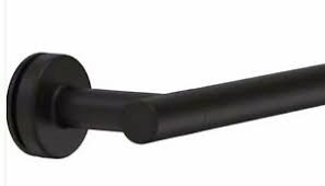 Photo 1 of Lyndall 2.94 in. x 20 in. Sliding Shower Door Handles in Matte Black
