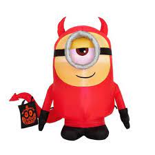 Photo 1 of 3.5 ft. Stuart as Devil Universal Airblown Halloween Inflatable
