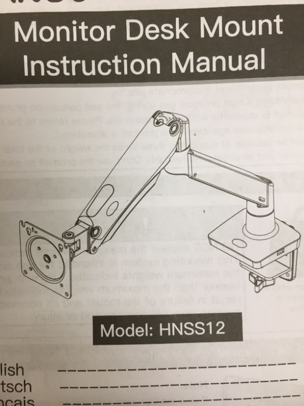 Photo 1 of monitor mount for desk