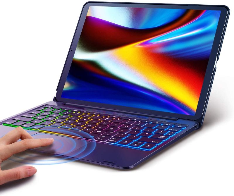 Photo 1 of Keyboard Case for iPad 9th Generation (10.2 2021) / 8th (10.2 inch 2020) /7th (10.2 2019) / iPad Air 3rd Generation 10.5 2019/iPad Pro 10.5 2017– Stable Touchpad Function
