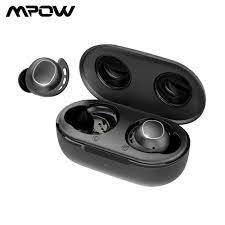 Photo 1 of MPOW M30 True Wireless Bluetooth 5.0 Earphones w/ Bass, IPX7 Waterproof Wireless Headphones w/ 25 Hours Playtime&Charging Case, In-Ear Mini Earbuds w/ Microphones Black
