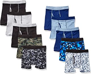 Photo 1 of Hanes Boys' ComfortSoft Waistband Boxer Briefs 10-Pack (Assorted/Colors May Vary)
