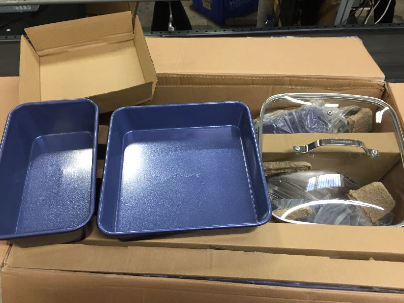 Photo 3 of Granitestone Blue Nonstick 20 Piece Cookware and Bakeware Set