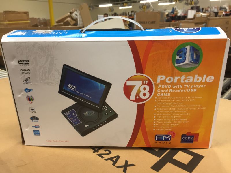 Photo 1 of portable pdvd with tv player cardx reader-usb game --new