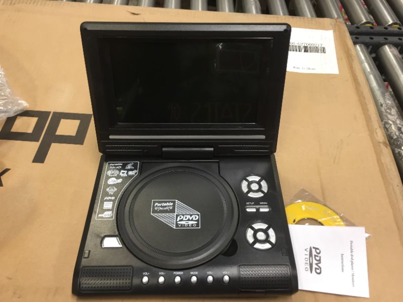 Photo 2 of portable pdvd with tv player cardx reader-usb game --new