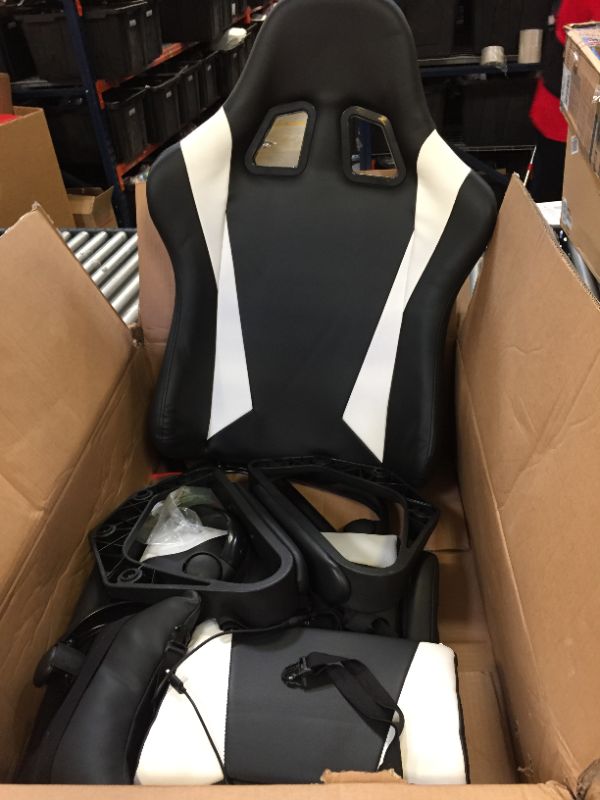 Photo 1 of misc white gaming chair-- used 