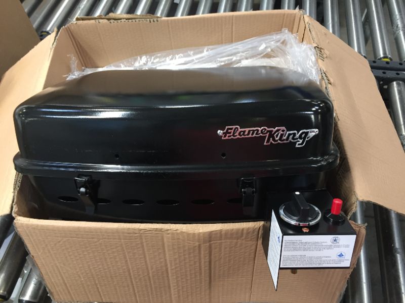 Photo 3 of Flame King RV Mounted BBQ - Motorhome Gas Grill - 214 Sq Inch Cooking Surface - Adjustable Flame Controller