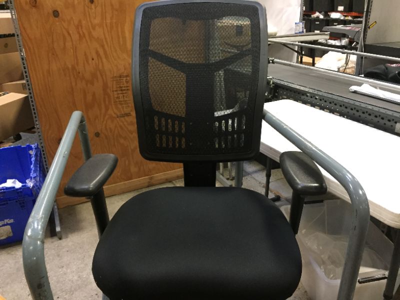 Photo 6 of used--Office Star™ ProGrid Fabric High-Back Adjustable Chair, Black