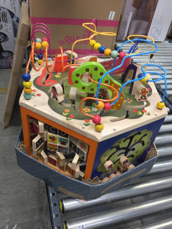 Photo 1 of B. toys Wooden Activity Cube - Youniversity