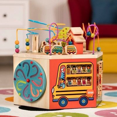 Photo 1 of B. toys Wooden Activity Cube - Youniversity
