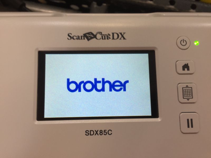 Photo 3 of Brother SDX85C ScanNCut DX Electronic Cutting Machine - Charcoal
missing parts 