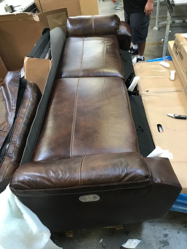 Photo 9 of Ashley Catanzaro Power Reclining Sofa NEW FRESH  OUT OF THE BOZ CLEAN