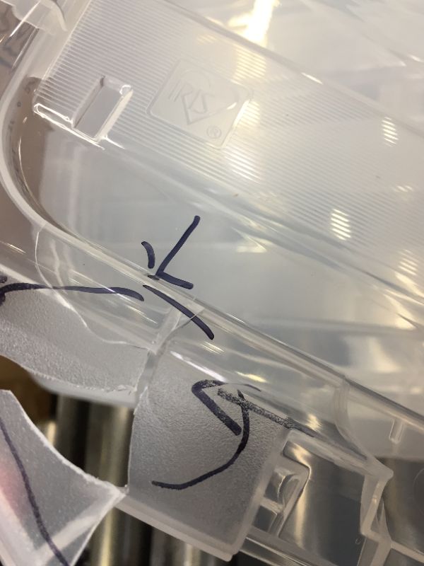 Photo 1 of 6pc PLASTIC STORAGE CONTAINER, VARYING CONDITIONS