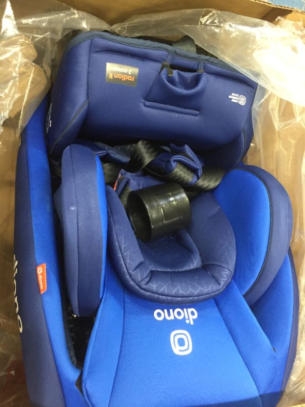 Photo 1 of Diono Radian 3RX 3-in-1 Rear and Forward Facing Convertible Car Seat, Adjustable Head Support & Infant Insert, 10 Years 1 Car Seat Ultimate Safety and Protection, Slim Fit 3 Across, Blue Sky
