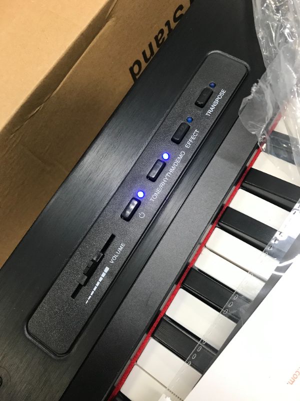 Photo 3 of Starfavor 88 Key Digital Piano Beginner Electric Keyboard Full Size with Semi Weighted Keys Dual 30W Speakers SP-10 Bundle include Sustain Pedal, Power Supply, Stand, Piano Stickers
