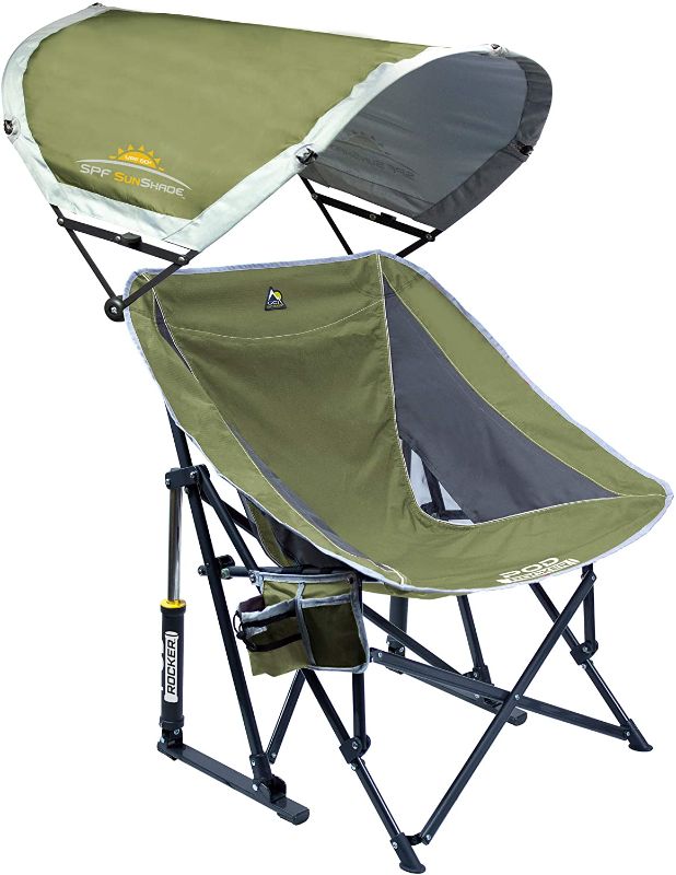 Photo 2 of 
GCI Outdoor Pod Rocker Collapsible Rocking Chair with SunShad