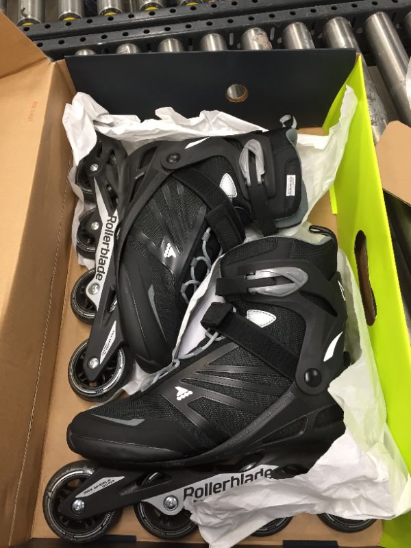 Photo 1 of Rollerblade Zetrablade Men's Adult Fitness Inline Skate, Black and Silver, Performance Inline Skates US MENS 11