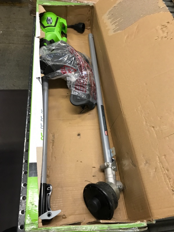 Photo 2 of Greenworks 18-Inch 10 Amp Corded String Trimmer (Attachment Capable) 21142