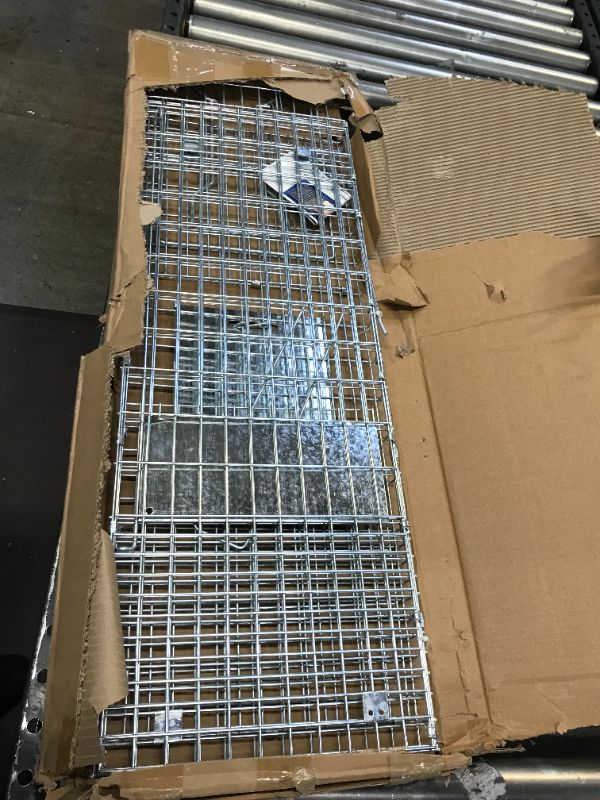 Photo 2 of ANT MARCH Live Animal Cage Trap 24"x8.5"x7.5'' Steel Humane Release Rodent Cage for small Cat, Rabbits, Squirrel, Mole, Gopher, Chicken, Opossum, Skunk, Chipmunks, Groundhog Squire Small Animals Style
