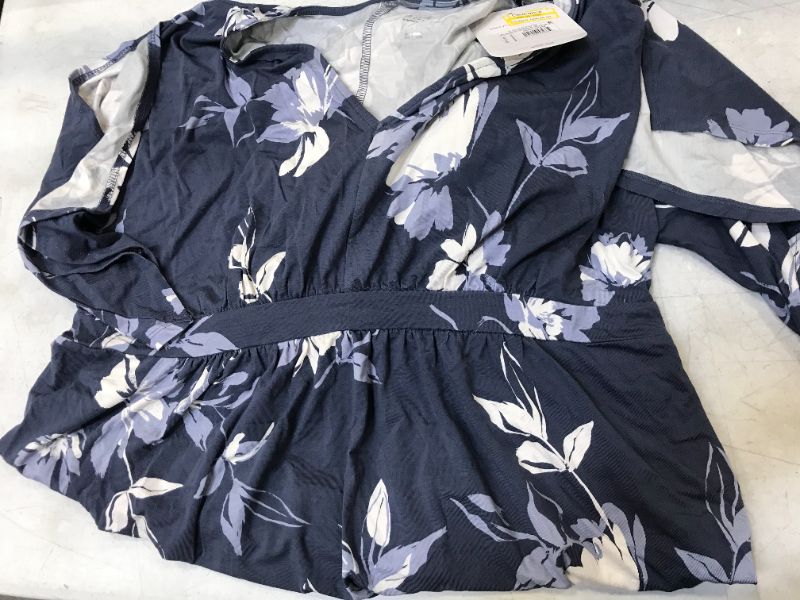 Photo 2 of FLORAL PRINT KIMONO SHORT SLEEVE MATERNITY DRESS XXL