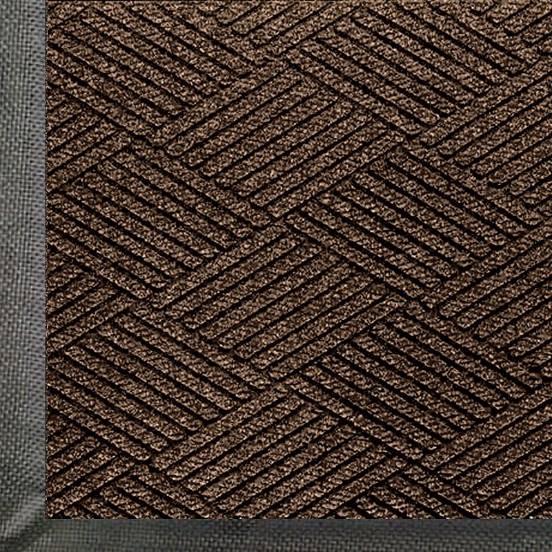 Photo 1 of M+A Matting - 2295750035 WaterHog Eco Premier | Commercial-Grade Entrance Mat with Diamond Pattern & Rubber Border | Indoor/Outdoor, Quick-Drying, Stain Resistant Door Mat (Chestnut, 3x5)