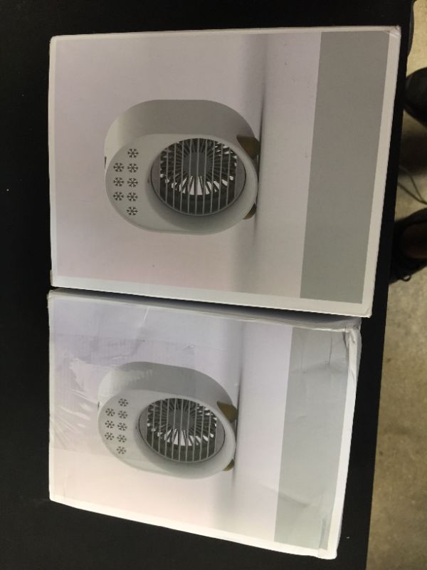 Photo 1 of 2 pack of small desk cooling fans USB powered