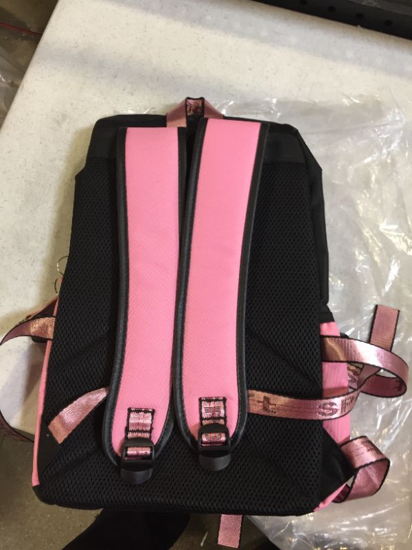 Photo 2 of backpack color pink and black 