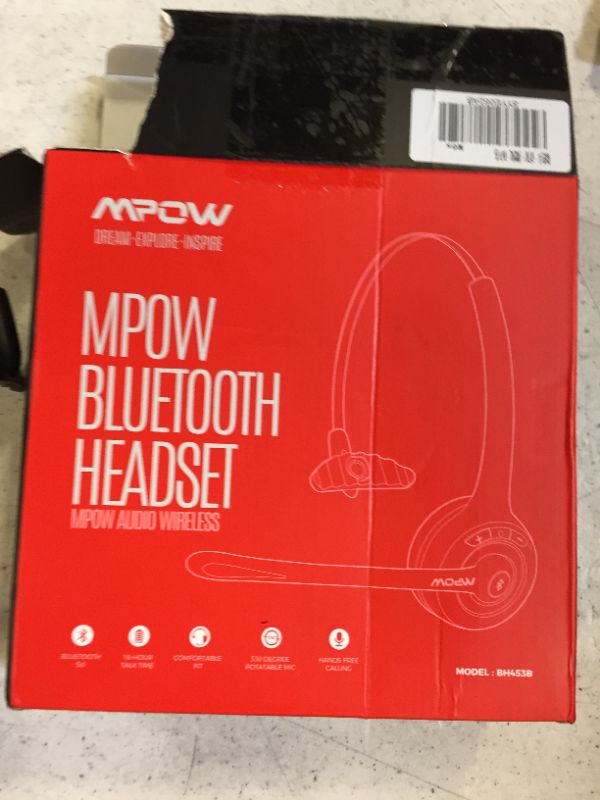 Photo 1 of mpow brand bluetooth headset 