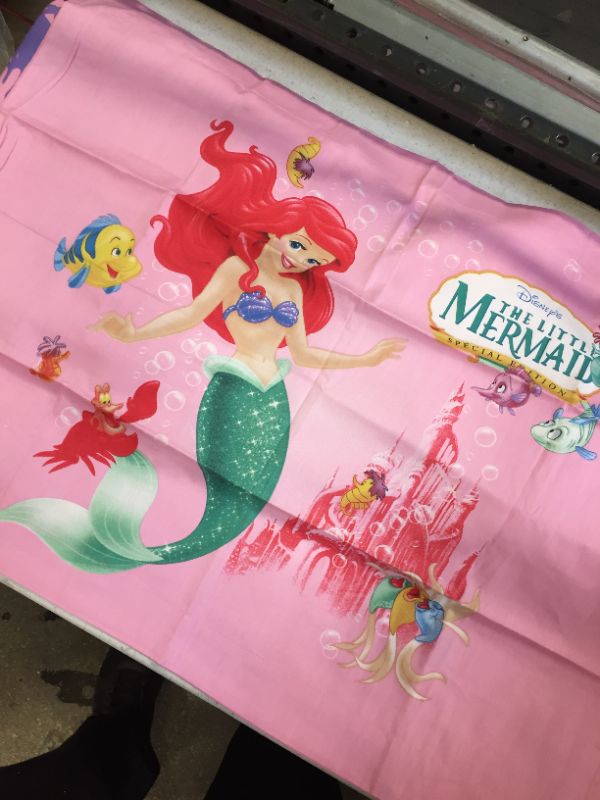 Photo 1 of 100 percent cotton little mermaid disney branded bed sheets size twin  