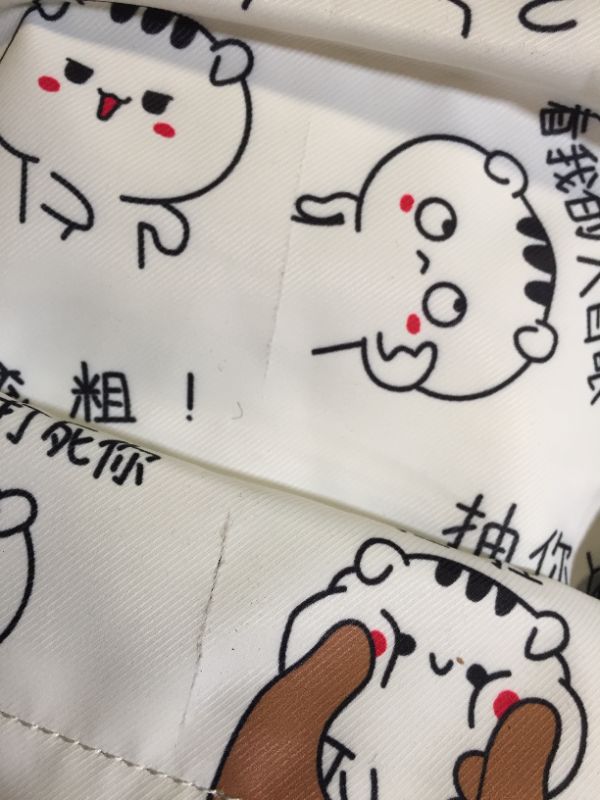 Photo 1 of backpack color white with japanese anime design 