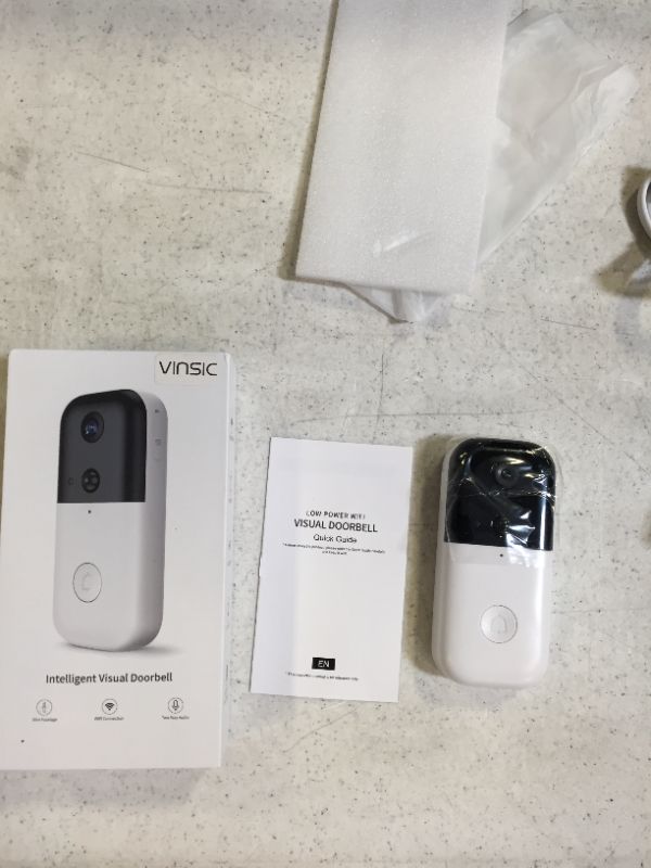 Photo 3 of Camera Doorbell, Vinsic Video Doorbell with Camera, Rechargeable 1080P Wifi Video Doorbell Camera with Night Vision
