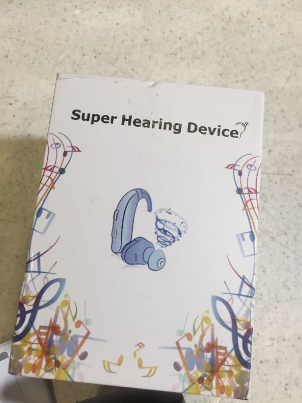 Photo 2 of over the ear hearing aid color black rechargeable 