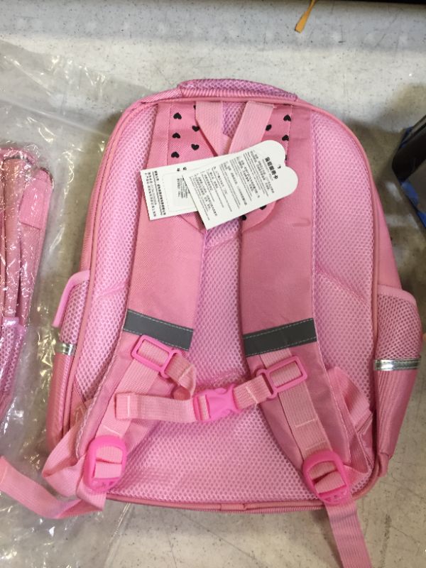 Photo 2 of backpack girls kitten themed with a handbag color pink 