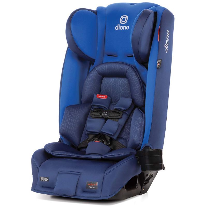 Photo 1 of Diono Radian 3RXT, 4-in-1 Convertible Extended Rear and Forward Facing Convertible Car Seat, Steel Core, 10 Years 1 Car Seat, Ultimate Safety and Protection, Slim Design - Fits 3 Across, Blue Sky
