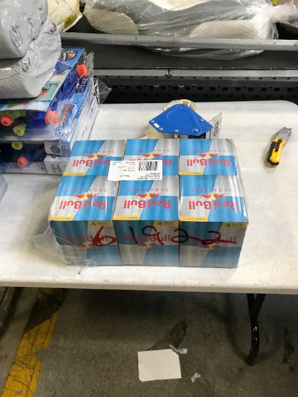 Photo 1 of    6/ 4 paks Red Bull Sugar Free Energy Drink - /8.4 fl oz Cans
