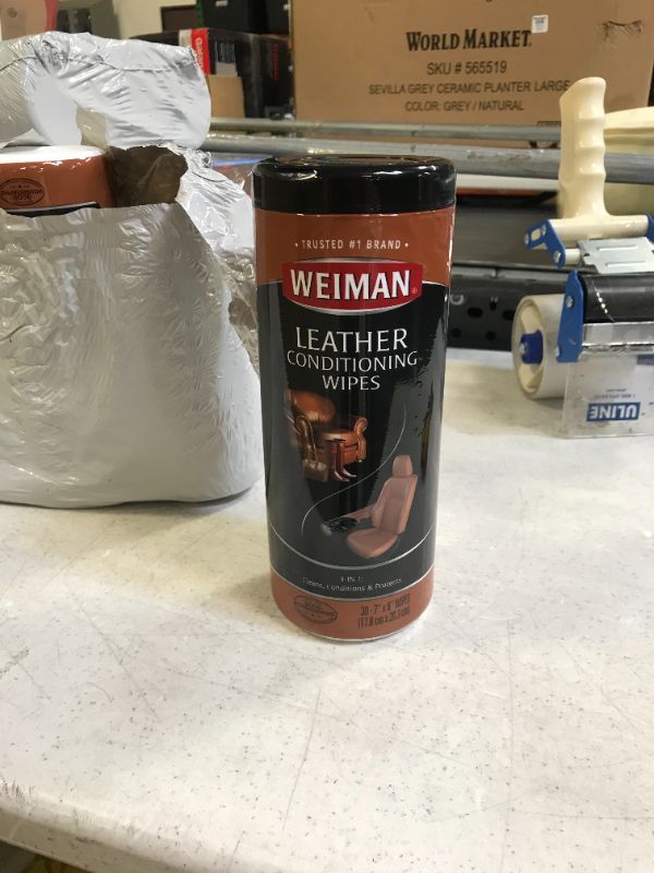 Photo 2 of  3 pack Weiman Leather Wipes - 30ct