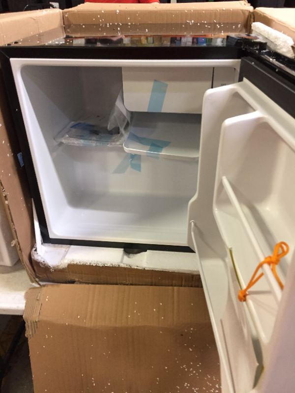 Photo 3 of Midea WHS-65LB1 Compact Single Reversible Door Refrigerator, 1.6 Cubic Feet(0.045 Cubic Meter), Black