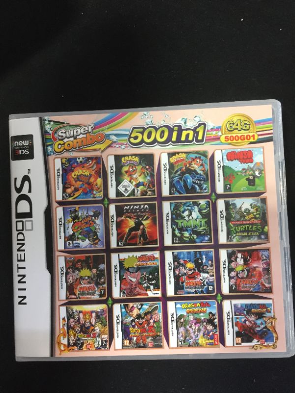 Photo 1 of nintendo 3DS games 500 in 1 game super combo unable to test for proper function 